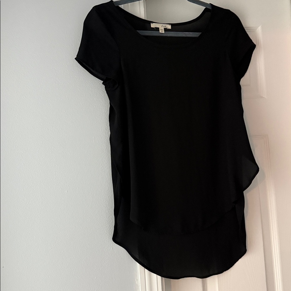 Lush sheer high low top